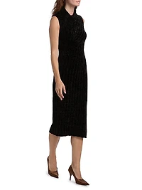 Chenille Textured Midi-Dress