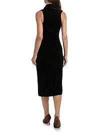 Chenille Textured Midi-Dress
