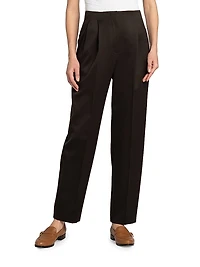 Wool Pleated Trousers