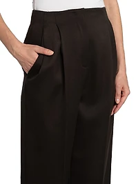 Wool Pleated Trousers