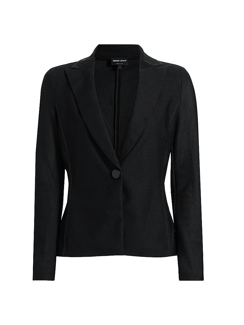 Fitted One-Button Blazer