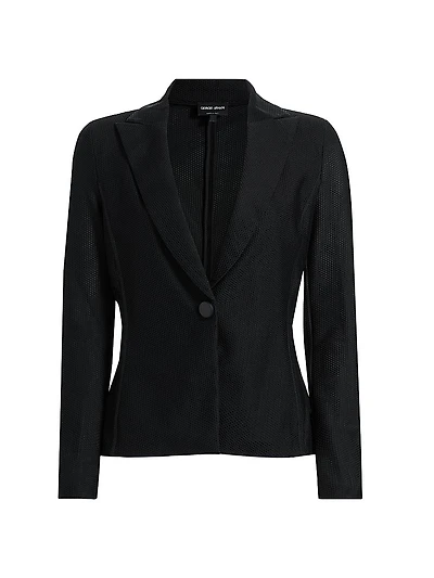 Fitted One-Button Blazer