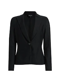 Fitted One-Button Blazer