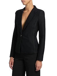 Fitted One-Button Blazer