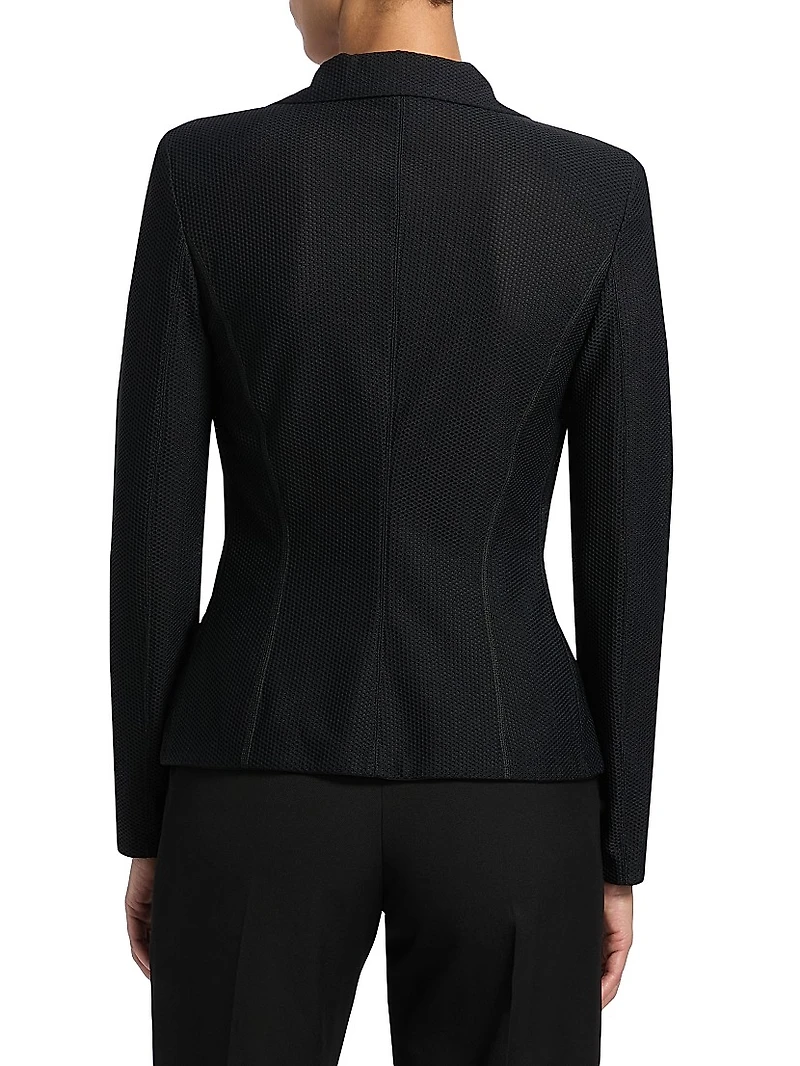 Fitted One-Button Blazer