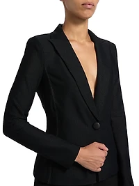 Fitted One-Button Blazer