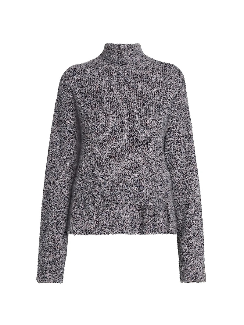 Turtleneck Cashmere-Silk Sweater