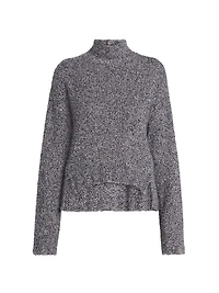 Turtleneck Cashmere-Silk Sweater