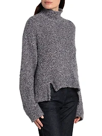 Turtleneck Cashmere-Silk Sweater