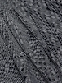 Draped Mesh Mock-Turtleneck Midi-Dress