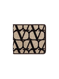 Toile Iconographe Wallet with Leather Details