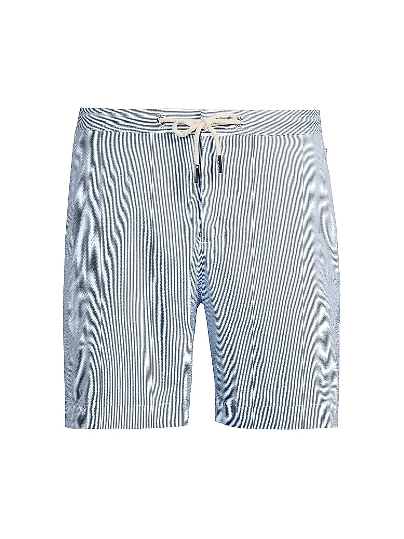 Bulldog Seersucker Swim Shorts