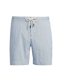 Bulldog Seersucker Swim Shorts