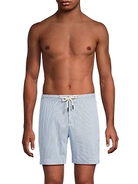 Bulldog Seersucker Swim Shorts