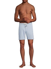 Bulldog Seersucker Swim Shorts