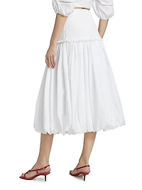 Ellah Smocked Midi-Skirt
