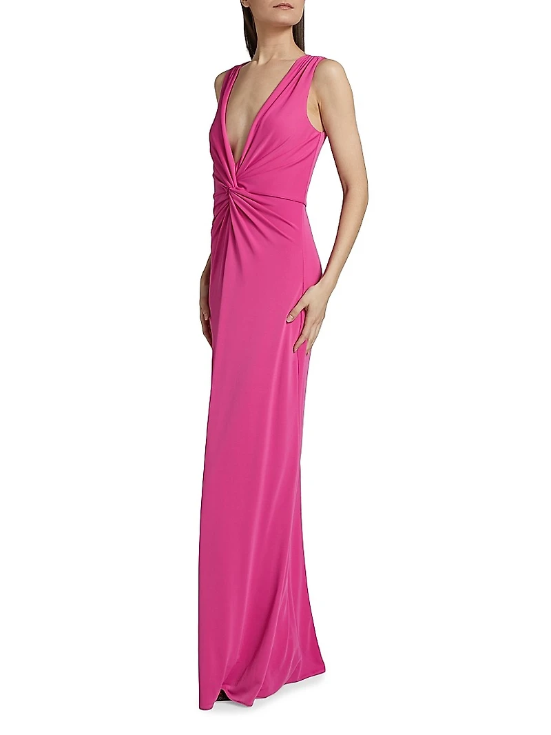 Ansey Twist-Front Gown