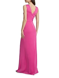 Ansey Twist-Front Gown