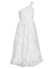 Asilia Paper Floral Organza Midi-Dress