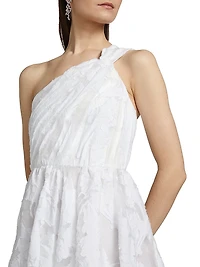 Asilia Paper Floral Organza Midi-Dress