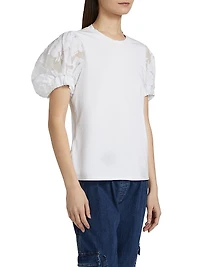 Paper Floral Organza Yashi Top