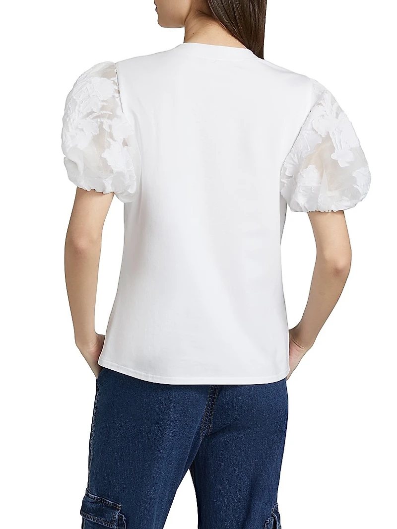 Paper Floral Organza Yashi Top