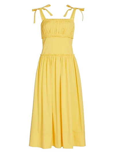 Maslow Pleated Midi-Dress
