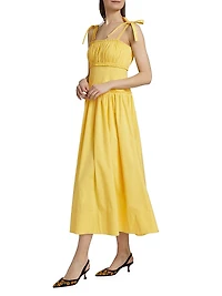 Maslow Pleated Midi-Dress