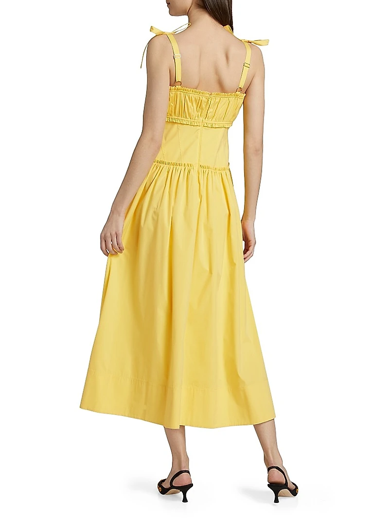 Maslow Pleated Midi-Dress