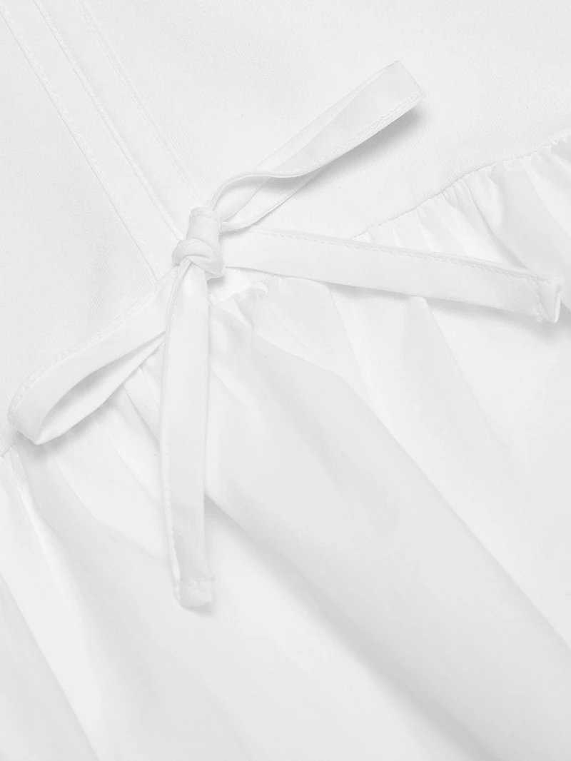 Mare Tie-Front Peplum Top
