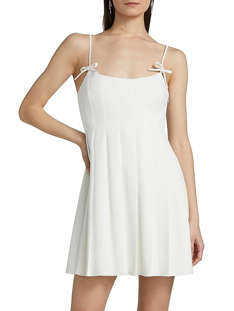 Letty Pleated Minidress