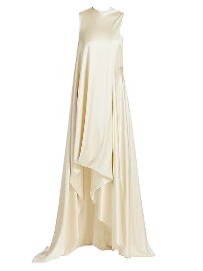 Celeste Silk Sleeveless Maxi-Dress