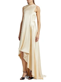 Celeste Silk Sleeveless Maxi-Dress