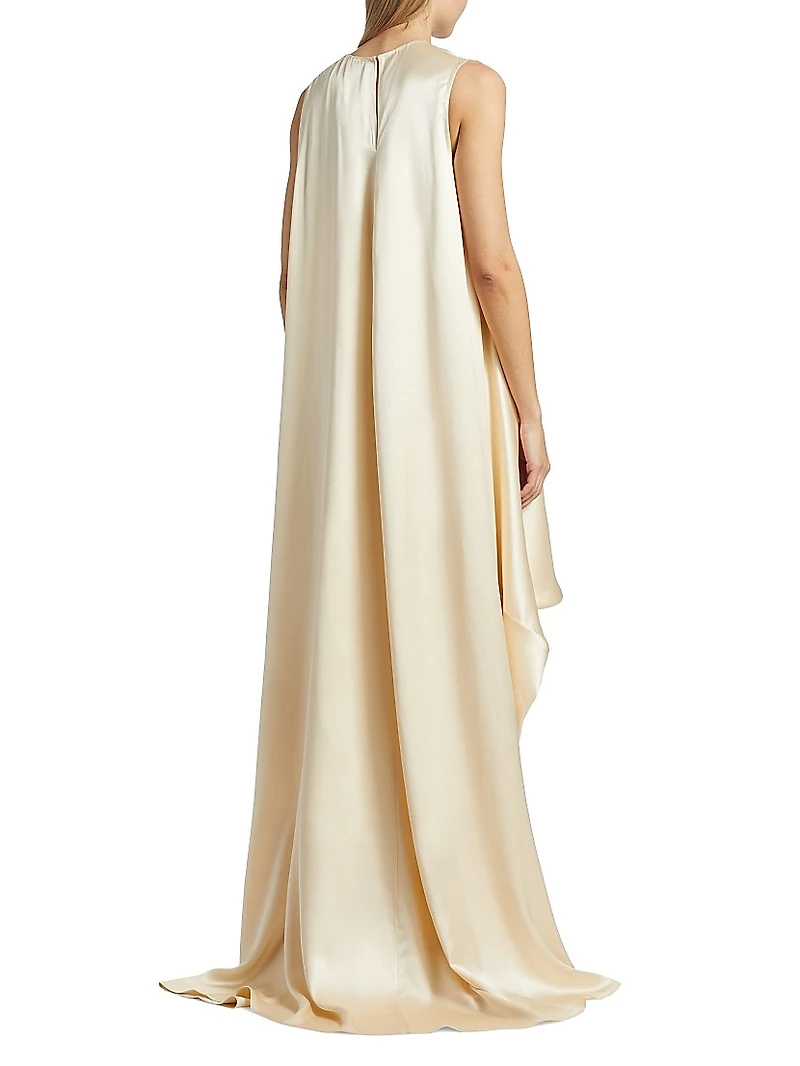 Celeste Silk Sleeveless Maxi-Dress
