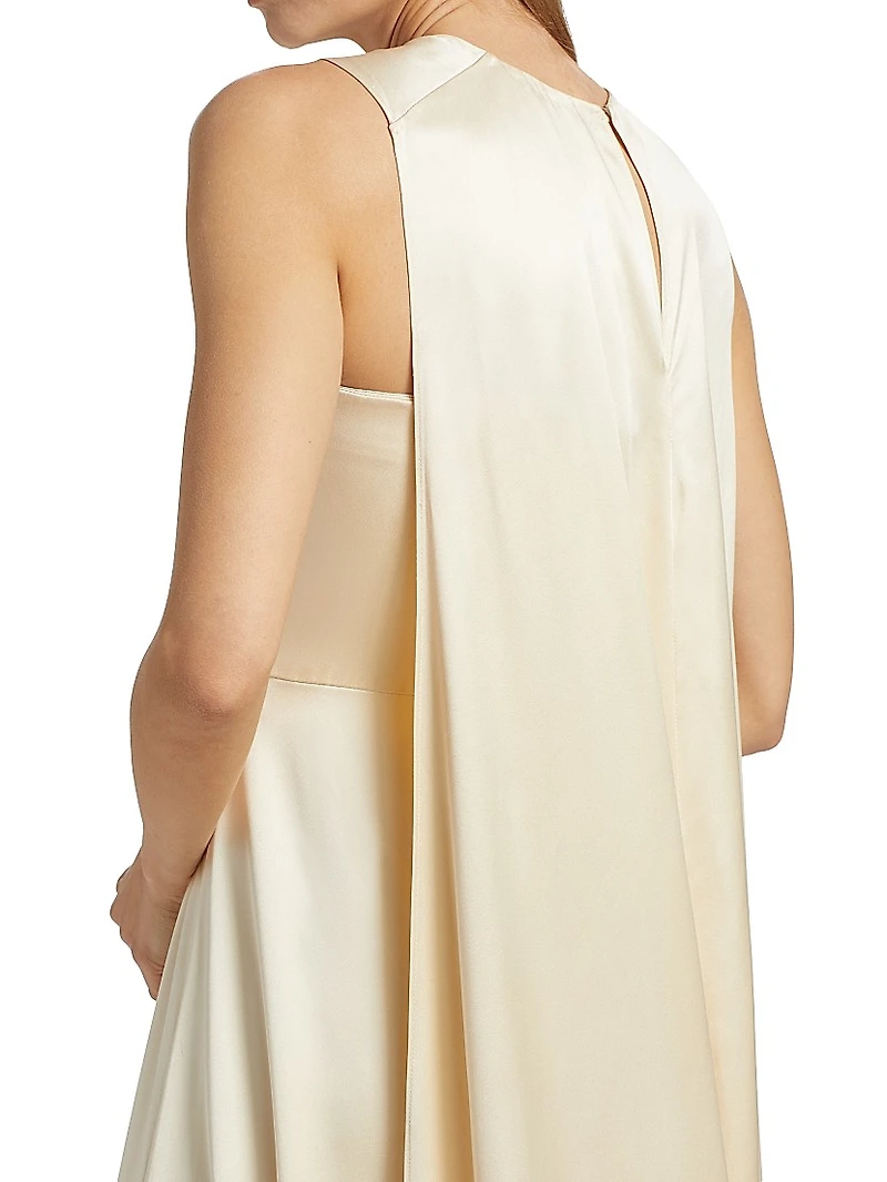 Celeste Silk Sleeveless Maxi-Dress