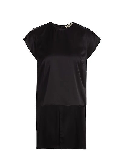 Athena Layered Silk Cape Top