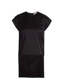 Athena Layered Silk Cape Top
