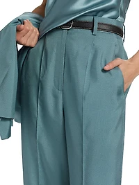 Antonella Silk Wide-Leg Pants