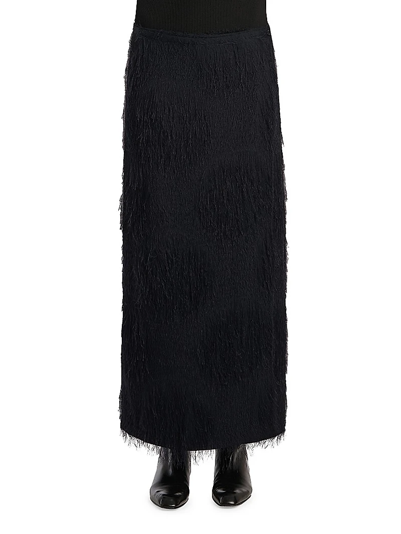 Quinn Fringe Maxi Skirt