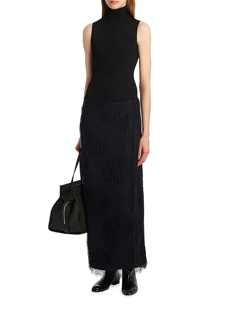 Quinn Fringe Maxi Skirt