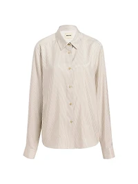 Argo Striped Silk Oversized Shirt