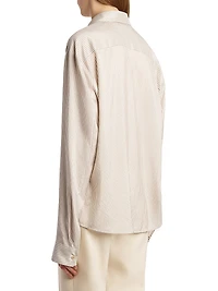Argo Striped Silk Oversized Shirt