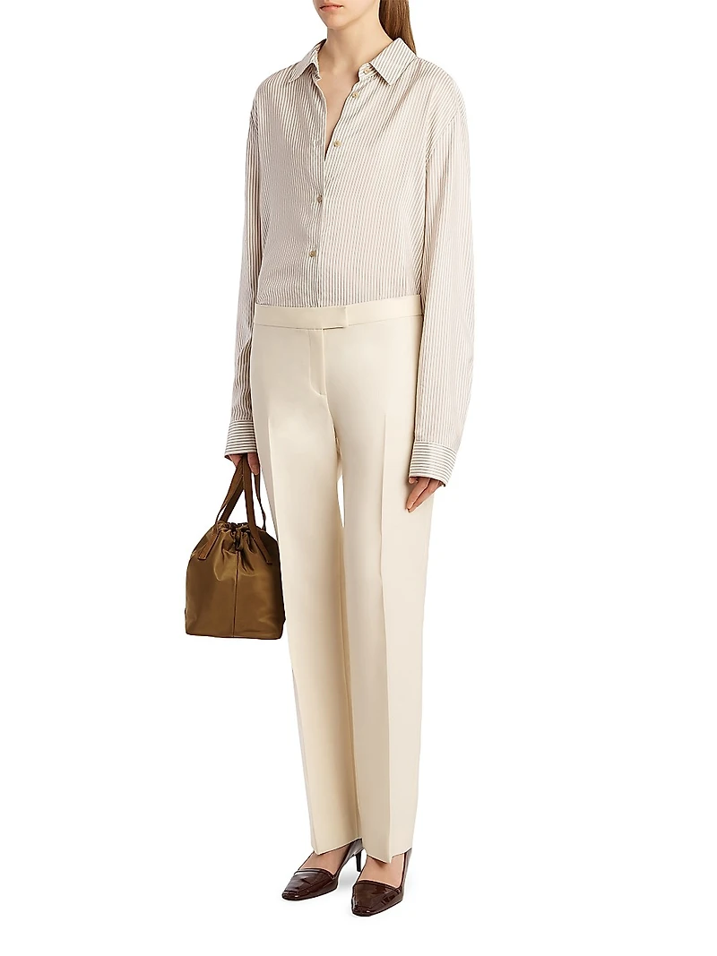 Argo Striped Silk Oversized Shirt