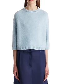 Sabina Drop-Shoulder Cashmere Sweater