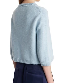 Sabina Drop-Shoulder Cashmere Sweater