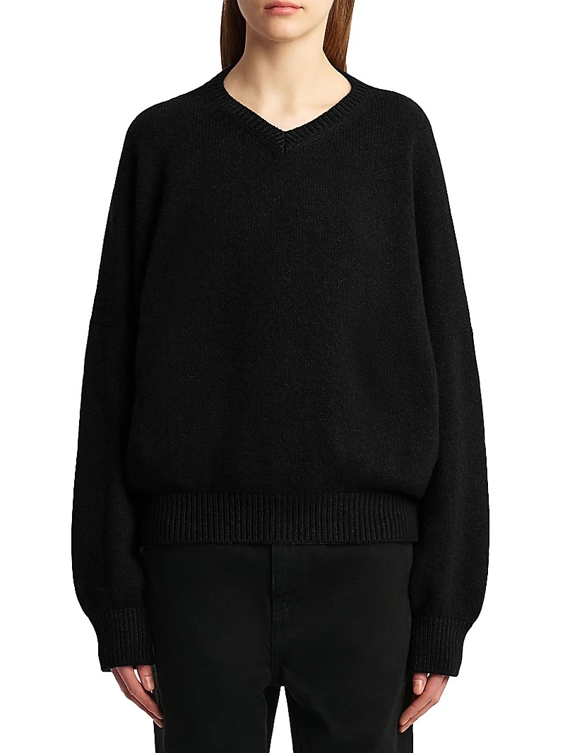 Wolfe Drop-Shoulder Cashmere Sweater