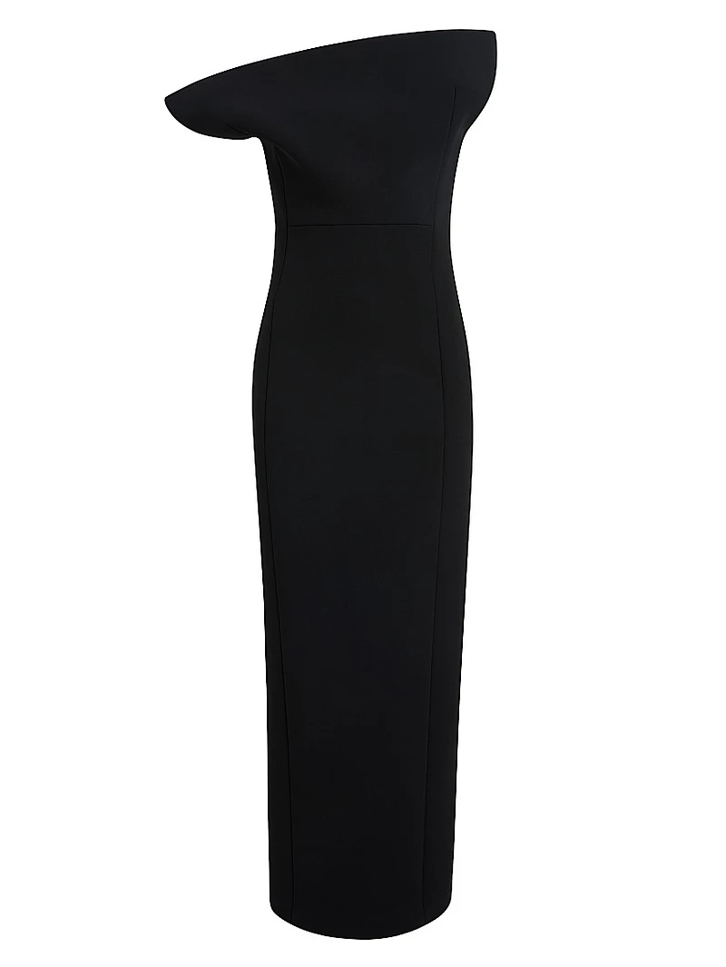 Cato Draped Asymmetric Gown