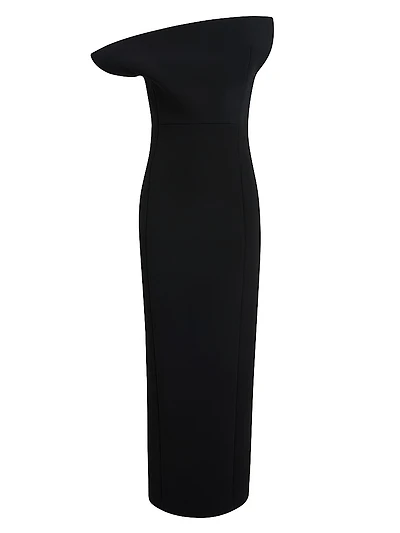 Cato Draped Asymmetric Gown