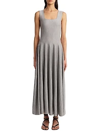 Jodie Wool Pleated Maxi Dress