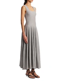 Jodie Wool Pleated Maxi Dress
